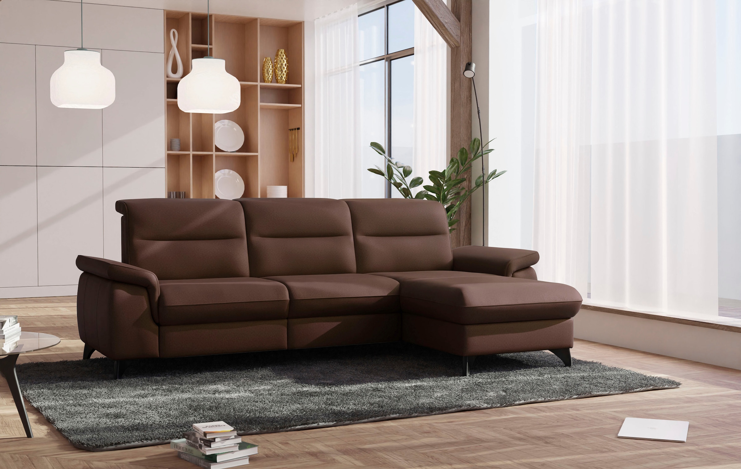 sit&more Ecksofa "Astoria L-Form", wahlweise mit motorischer Relaxfunktion günstig online kaufen