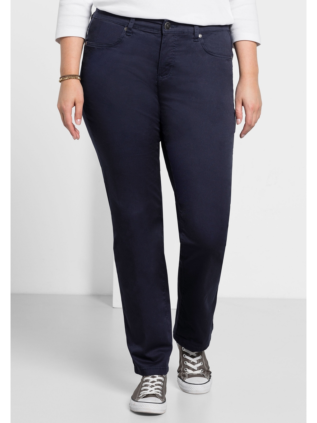 Sheego Stretch-Hose »Große Größen«, elastische Twill-Qualität