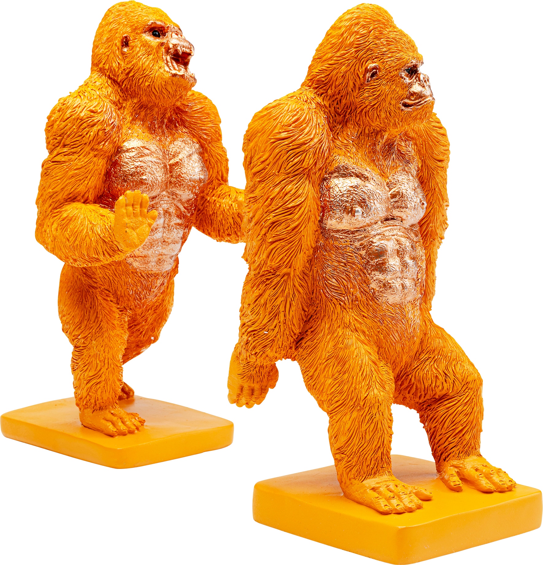Kare Design Buchstütze »Gorilla Orange« aus Polyresin