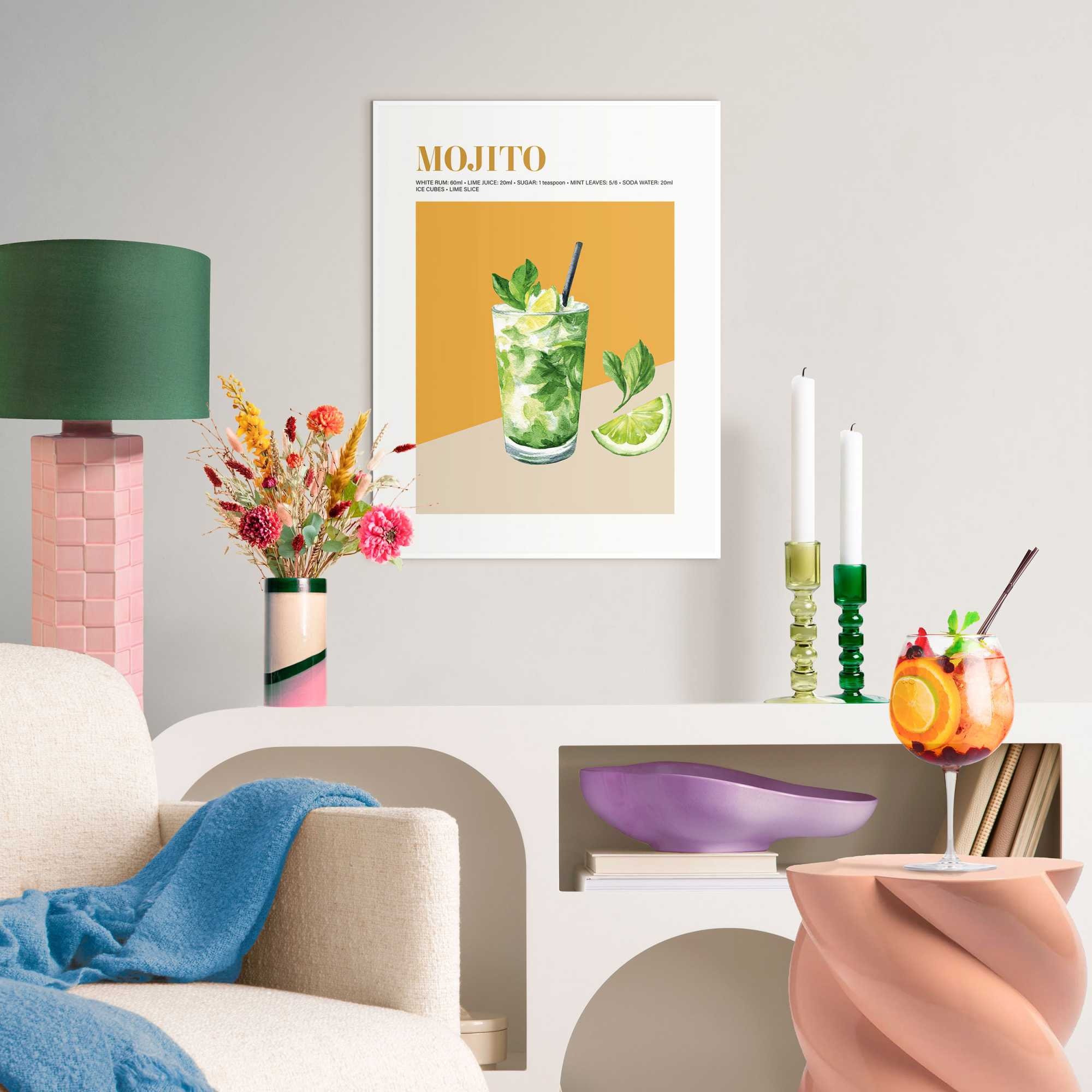 Reinders! Bild mit Rahmen »Mojito«