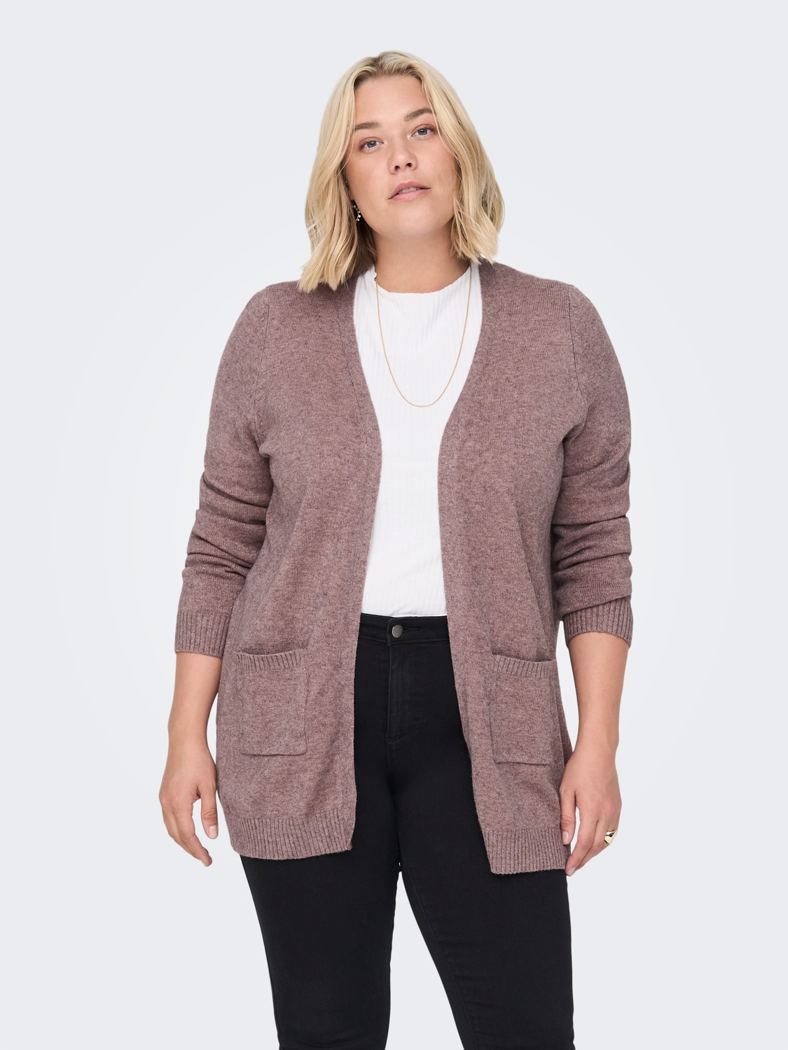 ONLY CARMAKOMA Strickjacke »CARESLY L/S OPEN CARDIGAN NOOS KNT«