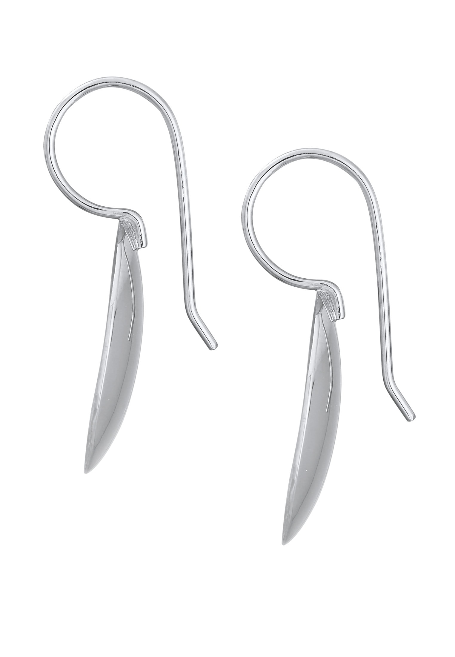 Nenalina Paar Ohrhänger »Basic Geo Kreis Brushed Trend 925 Silber«