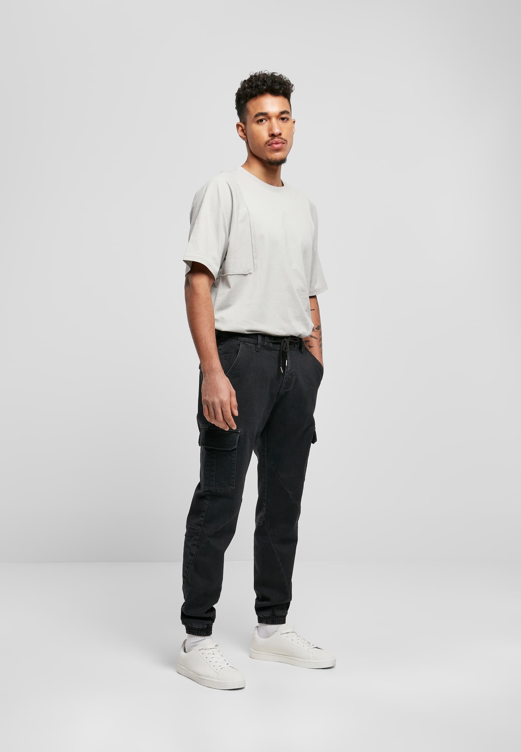 URBAN CLASSICS Cargohose »Urban Classics Herren Knitted Cargo Jogging Pants«, (1 tlg.)