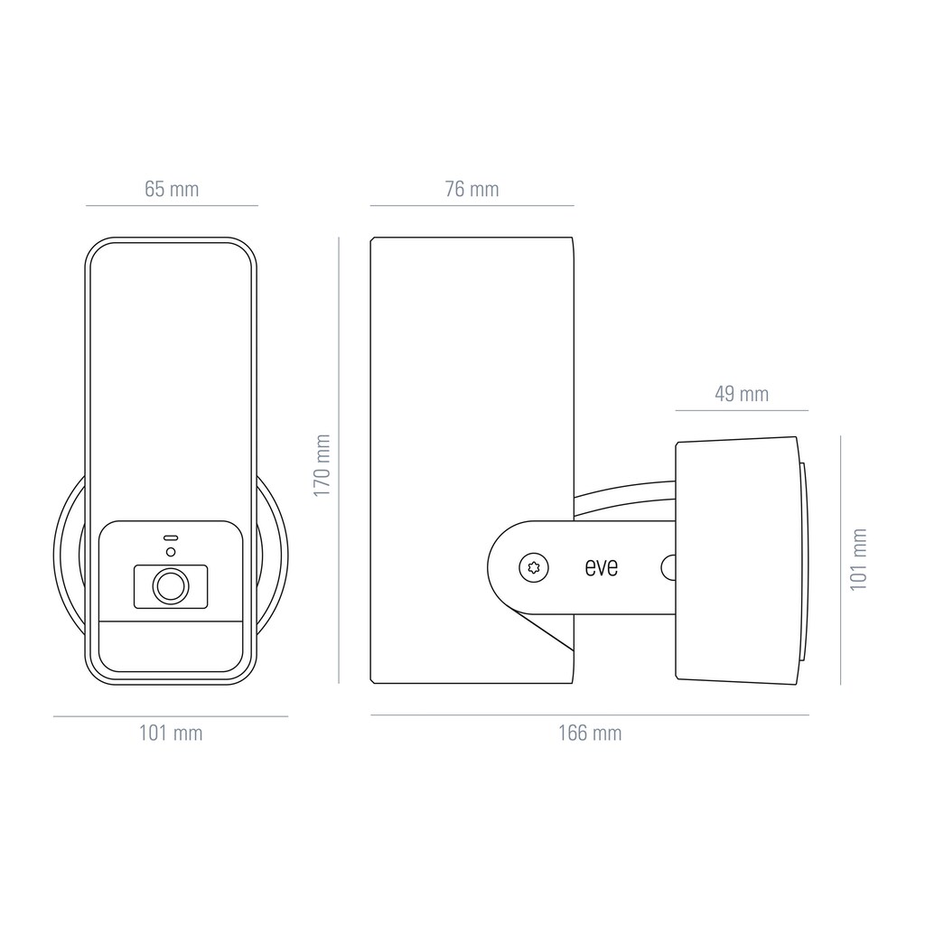 EVE Überwachungskamera »Outdoor Cam (HomeKit)«, Außenbereich