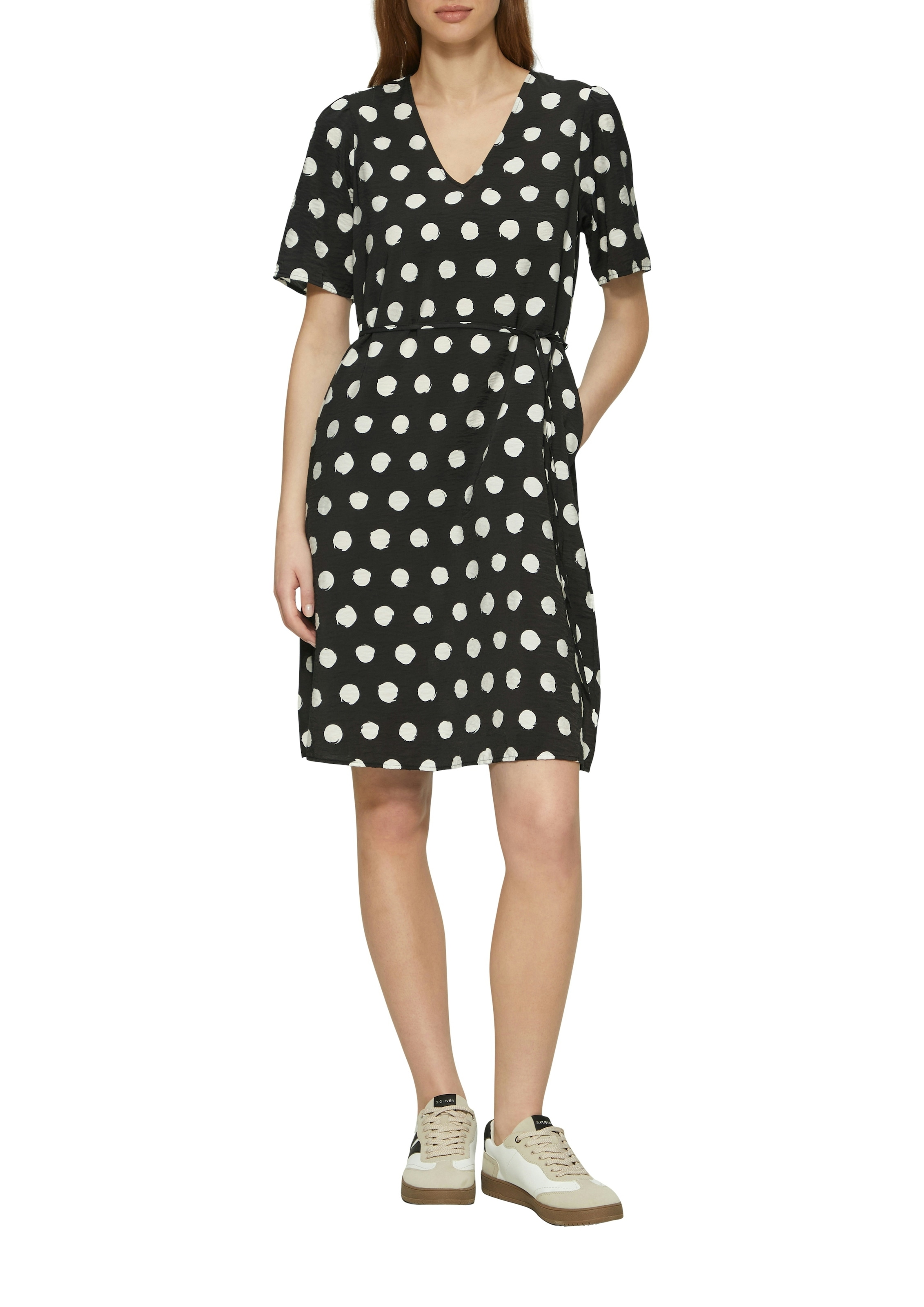 s.Oliver Minikleid Sommerkleid mit All-Over Print