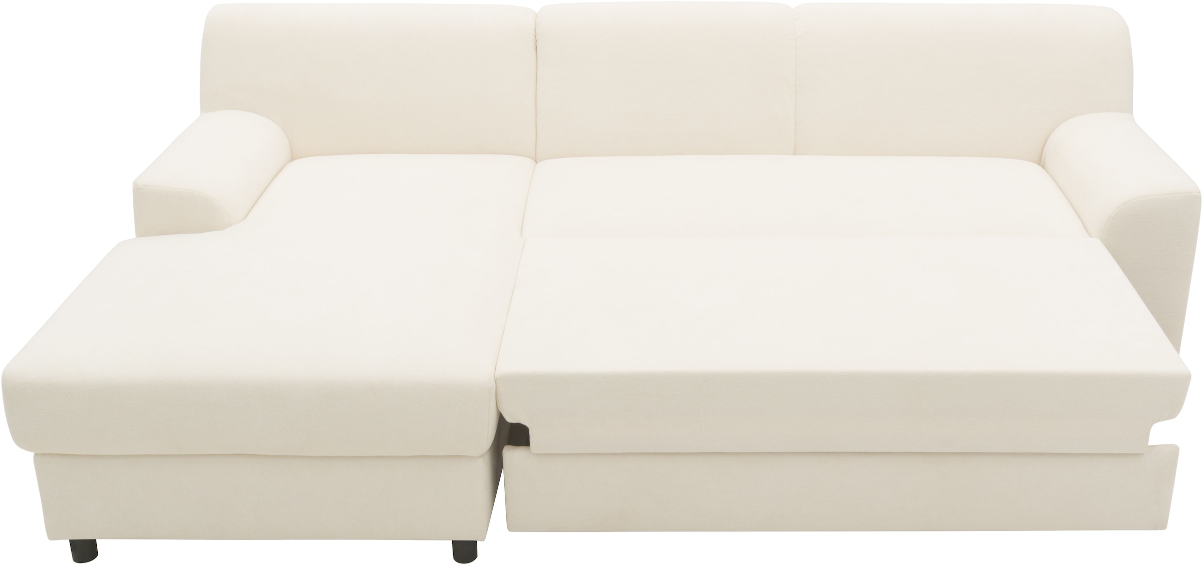 INOSIGN Ecksofa »Turah 2, L-Form, in Cord u. wasserabweisender Microfaser, Federkern«, B/T/H: 241/146/79 cm, incl. Zierkissen, wahlweise mit Bettfunktion