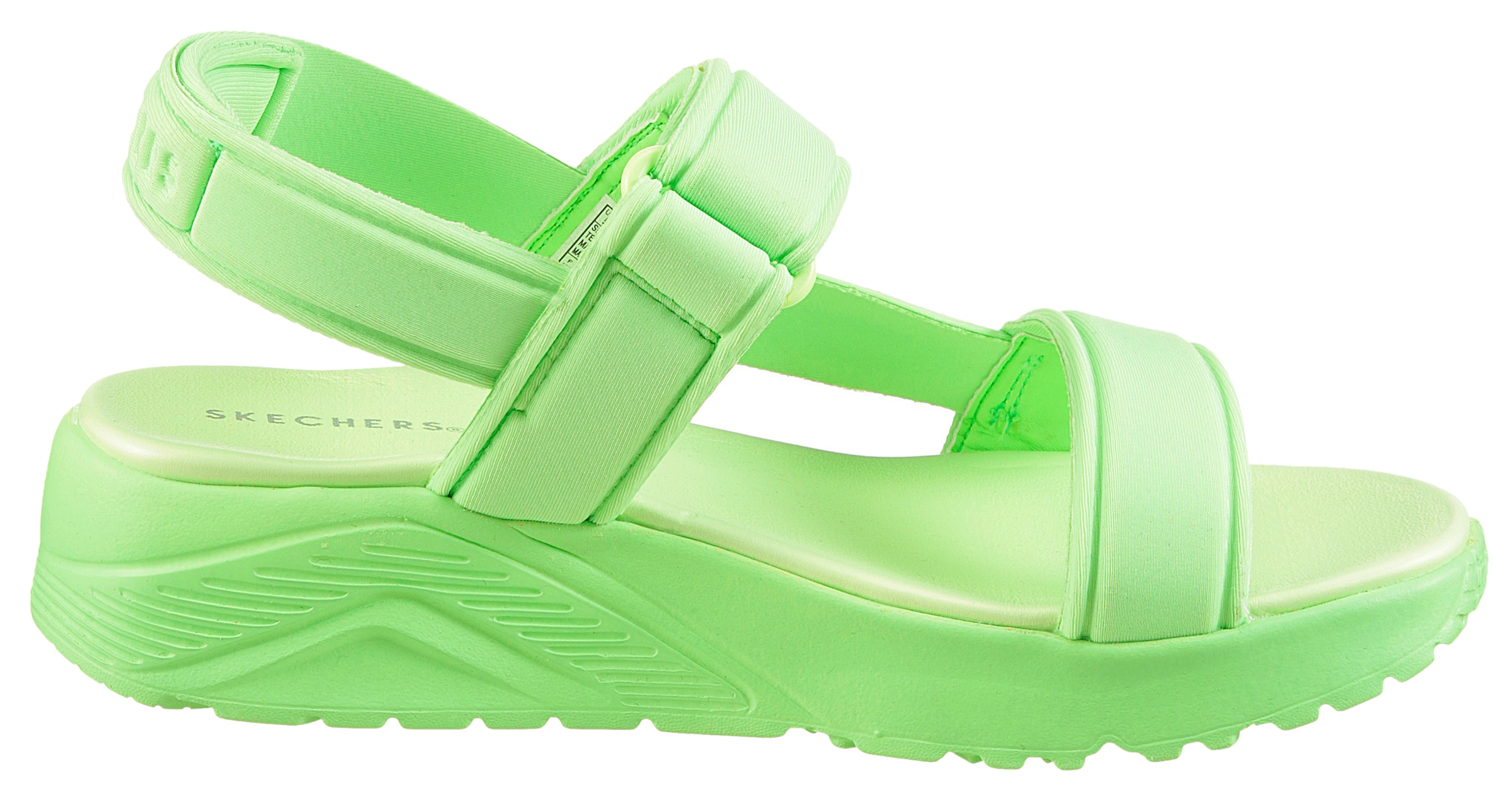 Skechers Sandale »UNO LITE SANDAL«, leichte Sandale mit Klettverschluss, Größenschablone zum Download