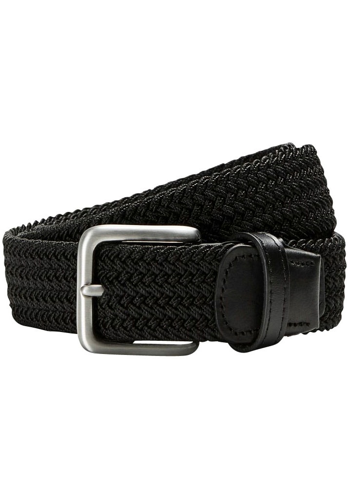 Jack & Jones Stretchgürtel "JACSPRING WOVEN BELT NOOS", mit silberfarbener günstig online kaufen