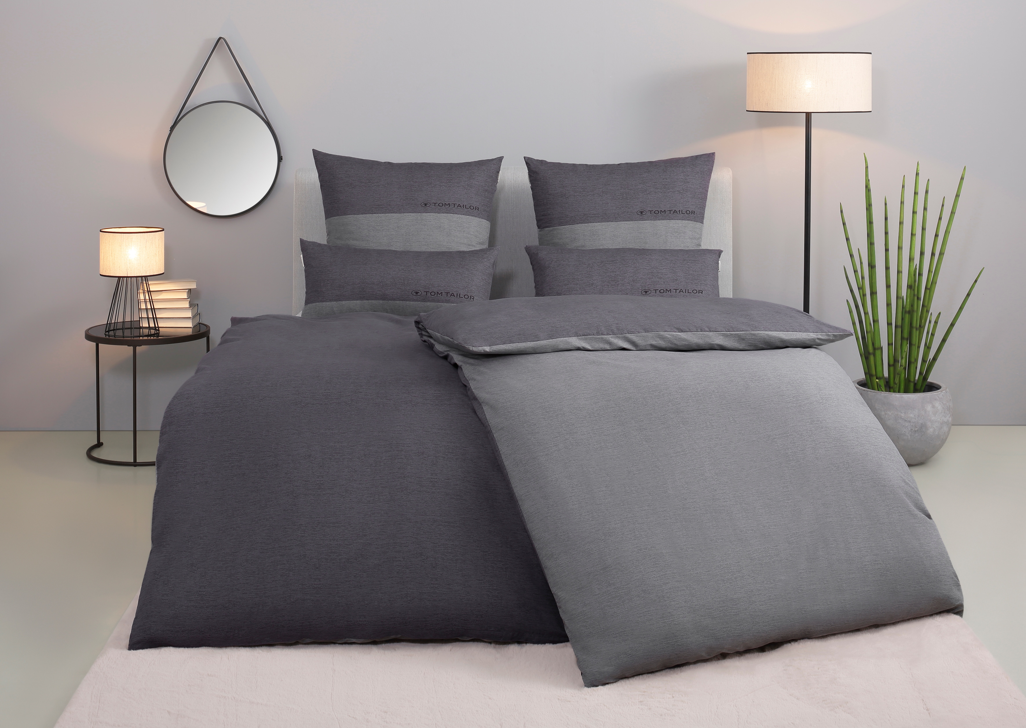 TOM TAILOR HOME Bettwäsche "Henry" 3 Bettwäsche aus Baumwolle, mit GRATIS-Zugabe: Sporthandtuch