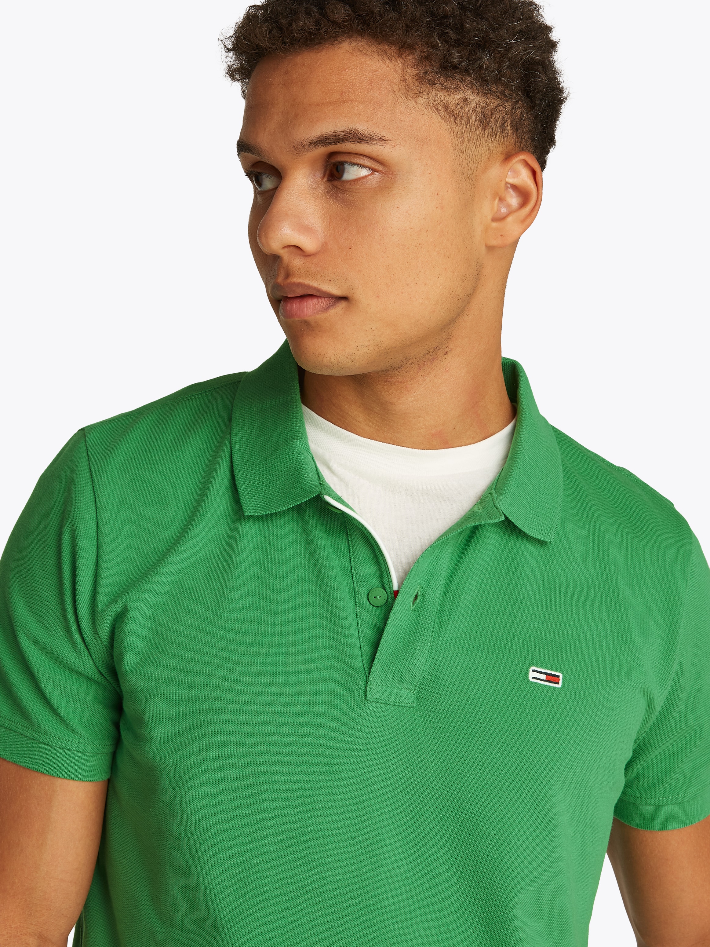Tommy Jeans Poloshirt »TJM SLIM PLACKET POLO EXT«