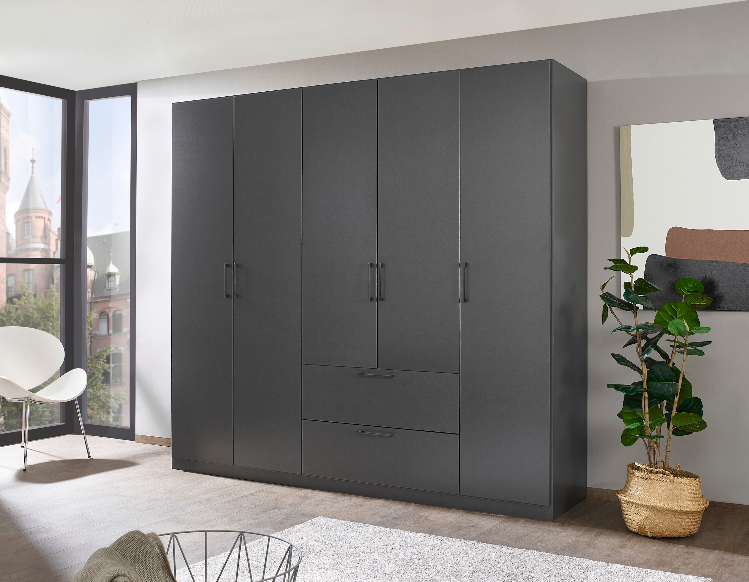 INOSIGN BY RAUCH Schlafzimmer-Set »Komplettschlafzimmer Schlafzimmer Challenger (Set 4-teilig)«, Schrank 2 Breiten, Bett 3 Breiten, 2 Nachttische MADE IN GERMANY