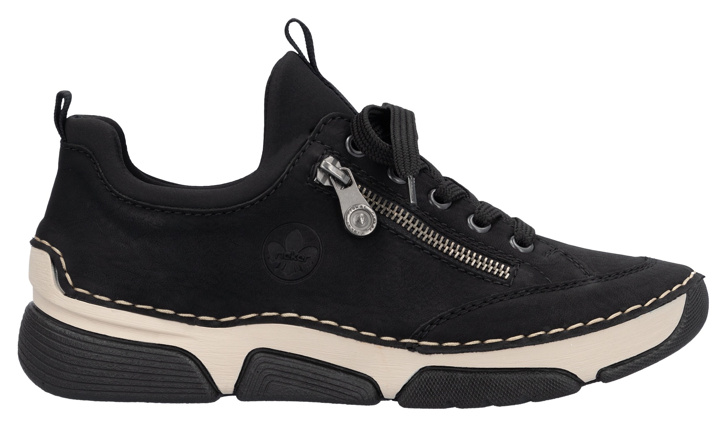 Rieker Slip-On Sneaker, Schlupfschuh, Halbschuh, Freizeitschuh mit weicher Innensohle