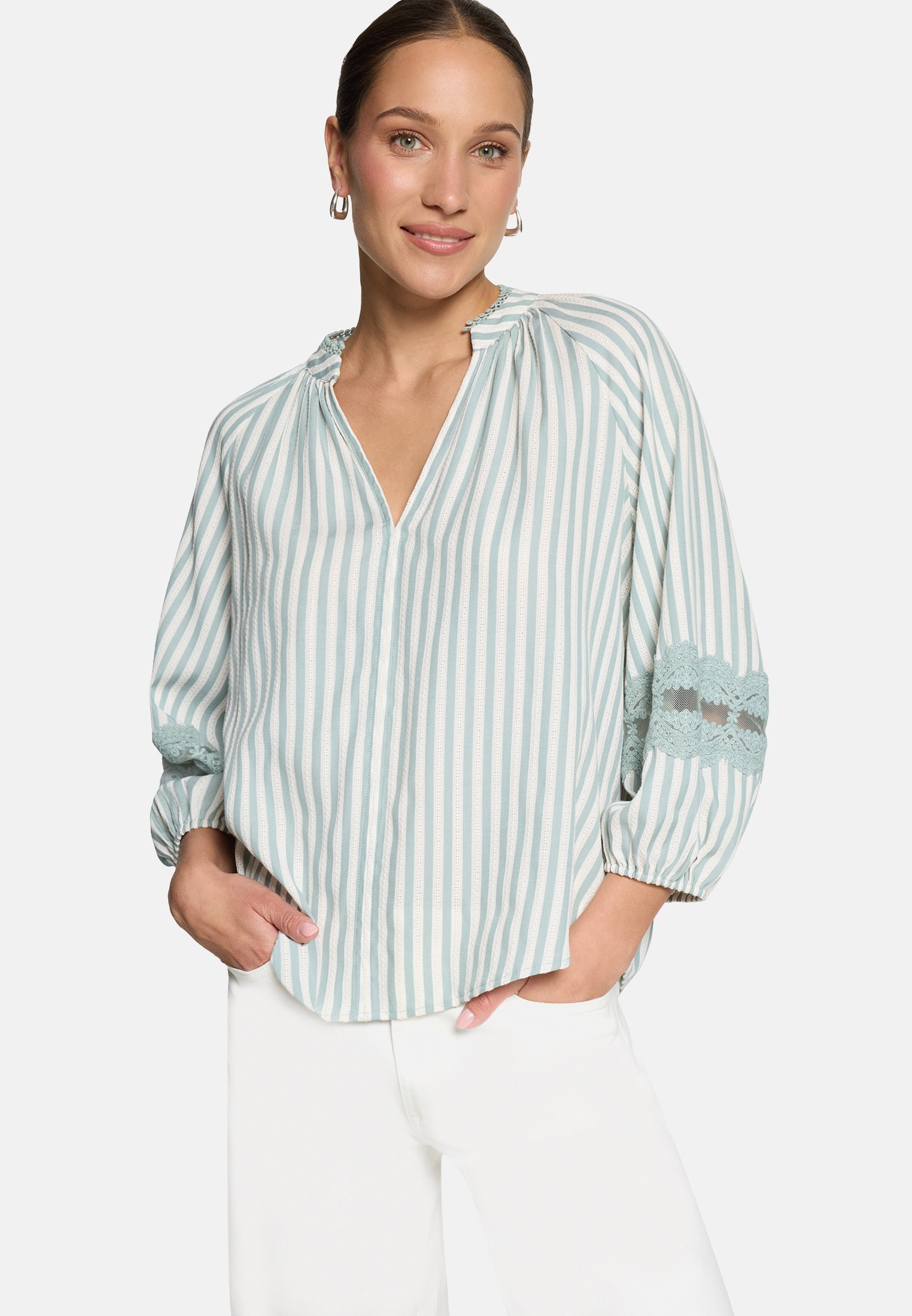 Zero Schlupfbluse »Damen mit Streifen«