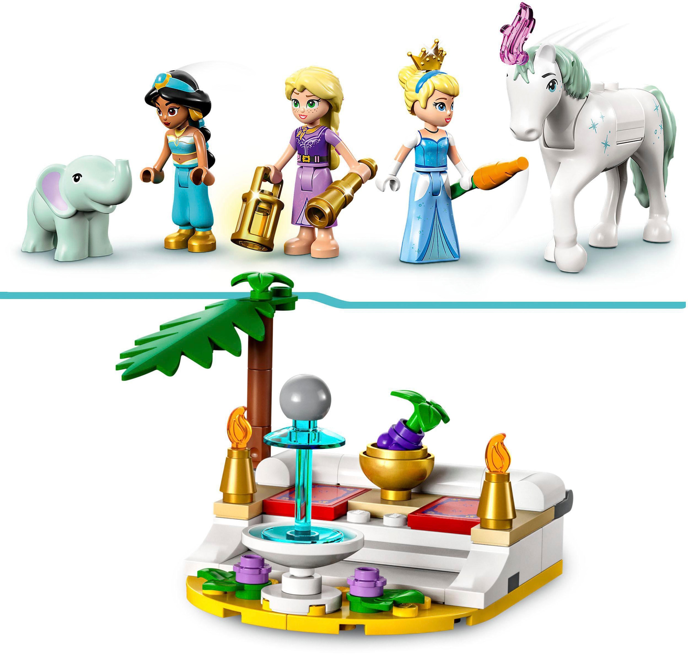 LEGO® Konstruktionsspielsteine »Prinzessinnen auf magischer Reise (43216), LEGO® Disney«, (320 St.), Made in Europe