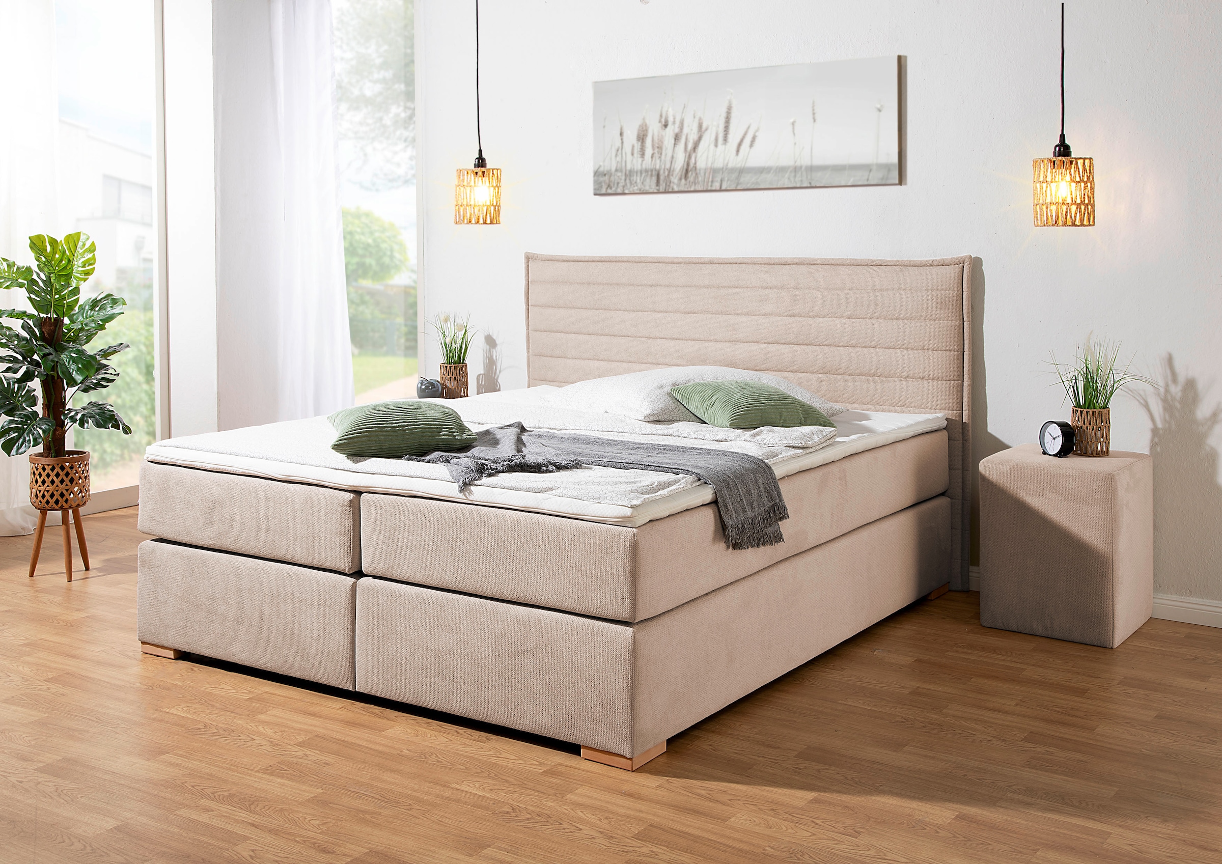 Home affaire Boxspringbett ""Östermoor"", in H2, H3 oder H4 erhältlich günstig online kaufen