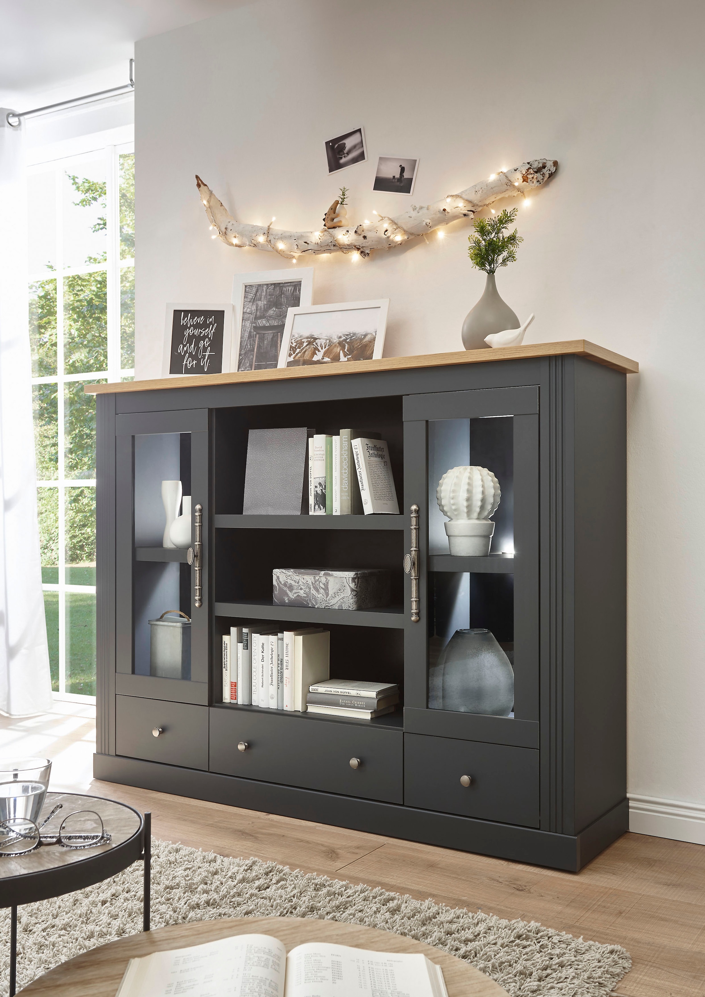 Home affaire Highboard »Westminster«, im angesagten | BAUR Landhaus-Look