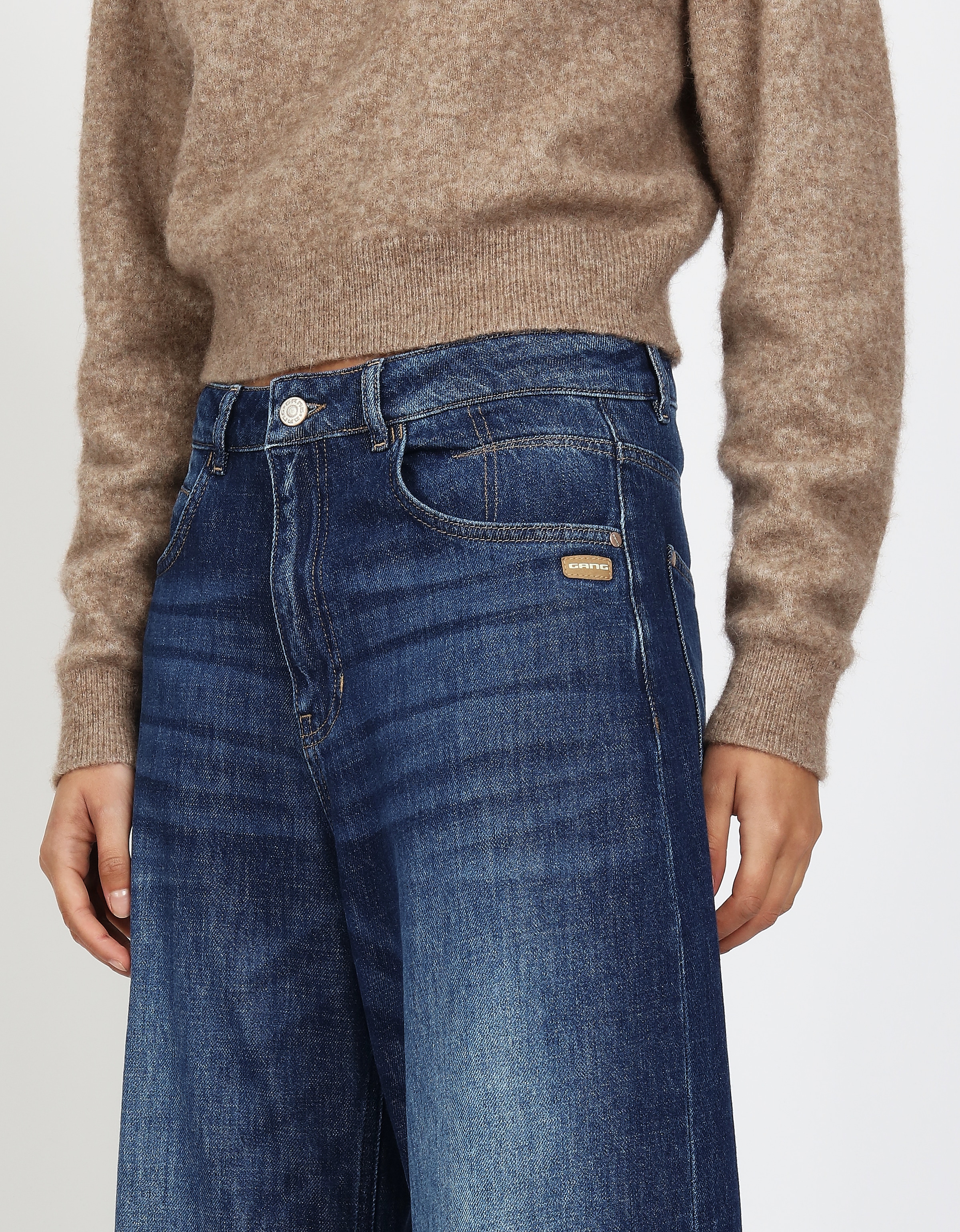 GANG 5-Pocket-Jeans »94SARINA« mit Abnähern an Knie und Saum