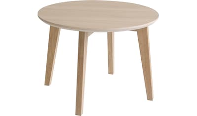 Hammel Furniture Couchtisch »Basic Single, in zwei Größen, Rund,«, Massivholzgestell,...
