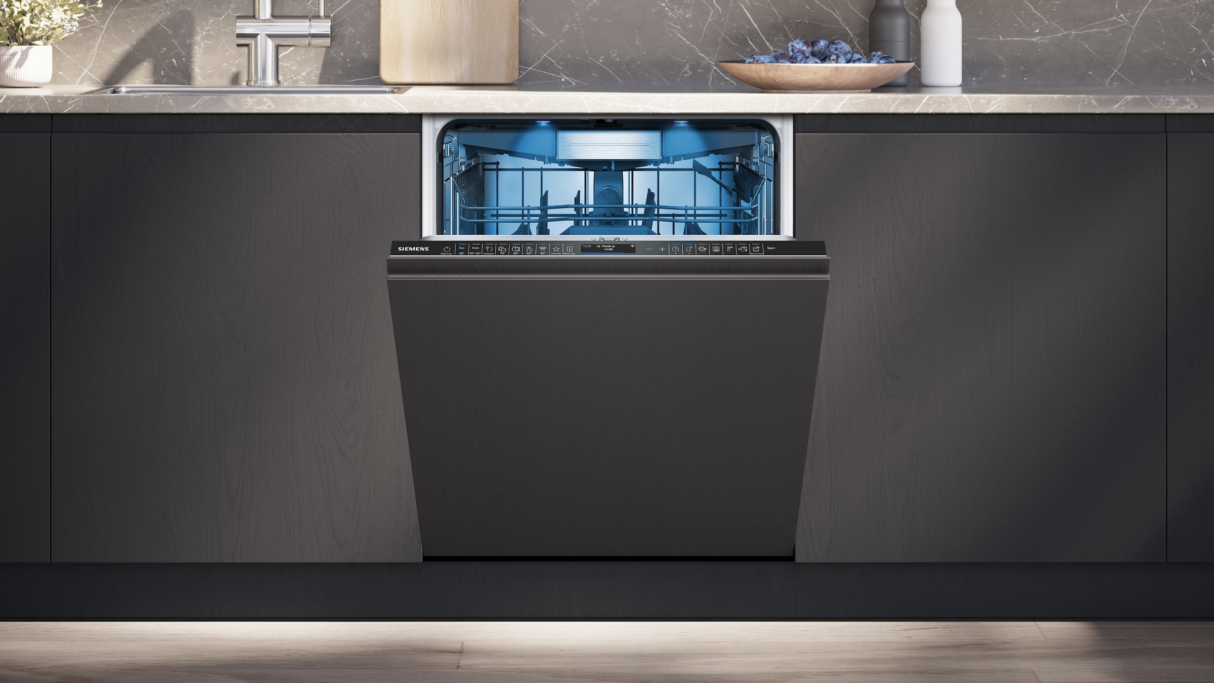 SIEMENS vollintegrierbarer Geschirrspüler XXL, iQ700 »SX87TX02CE«, 14 Maßgedecke, Made in Germany