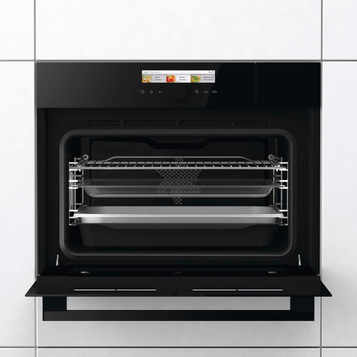 GORENJE Backofen mit Mikrowelle »BCMS 598 S19BG«, BCMS 598 S19BG, Aqua-Reinigungsfunktion