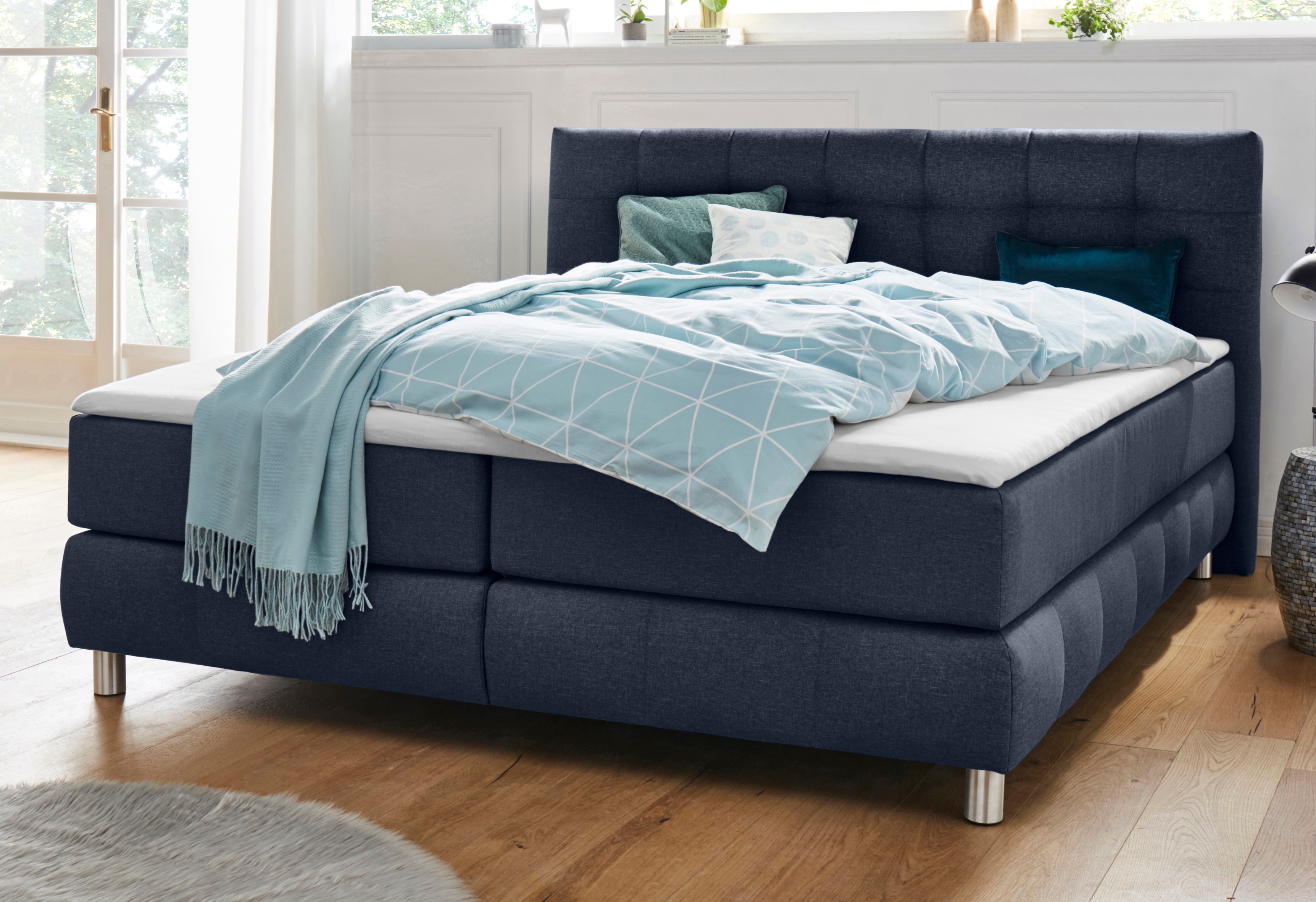 Home affaire Boxspringbett "Salo" incl. Topper, 6 Breiten, 2 Härtegrade, TFK auch in Härtegrad 4
