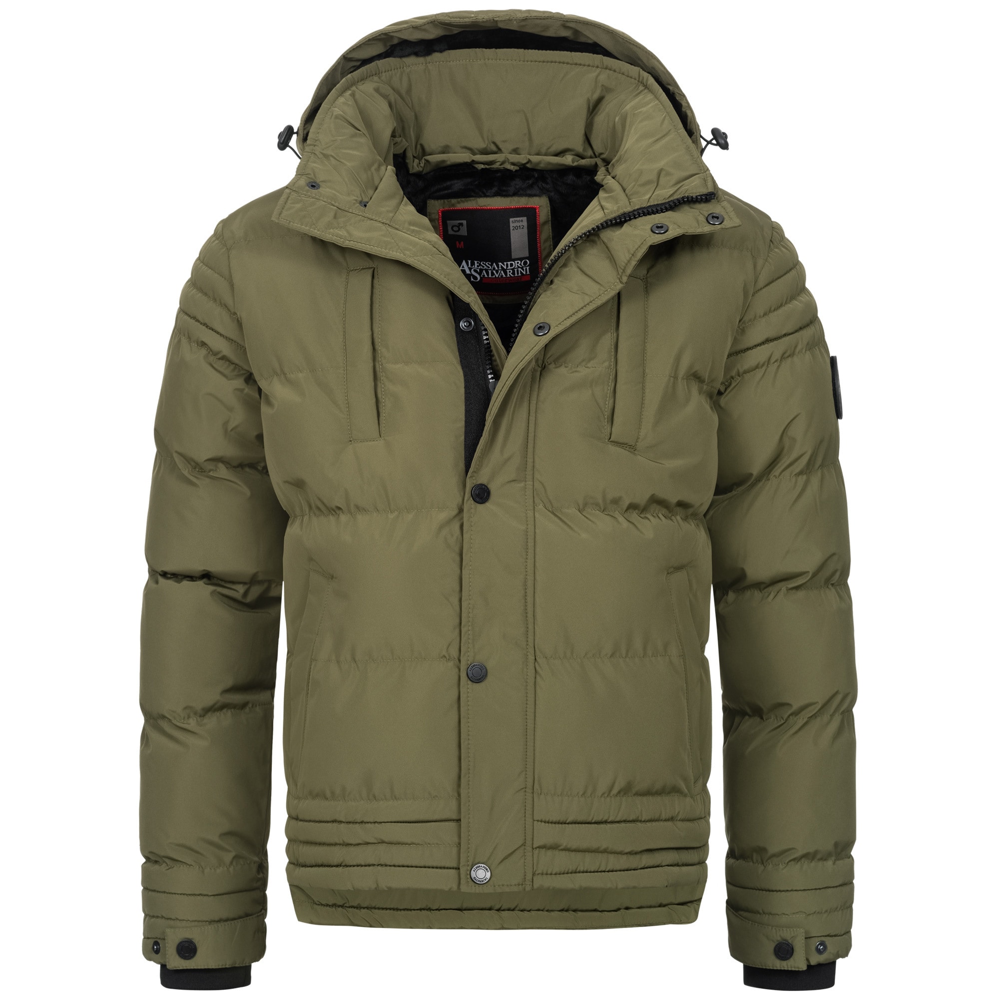 Alessandro Salvarini Winterjacke »ASFabiano«, mit warmem Teddyfell und abnehmbarer Kapuze