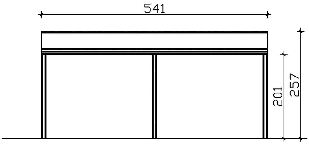 Skanholz Terrassendach »Monza«, Bedachung Verbund-Sicherheits-Glas, Aluminium