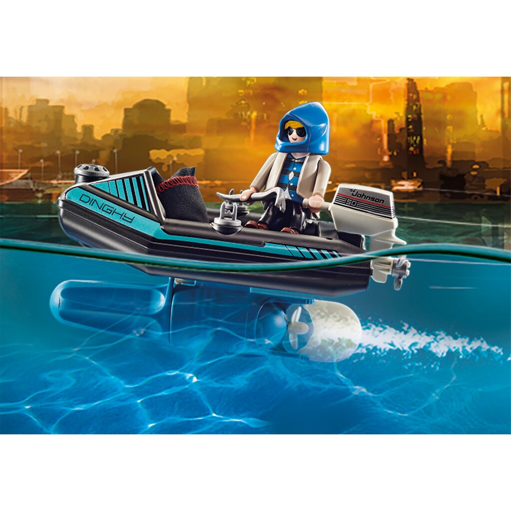 Playmobil® Konstruktions-Spielset »Polizei-Jetpack: Festnahme des Kunsträubers (70782), City Action«, (30 St.)