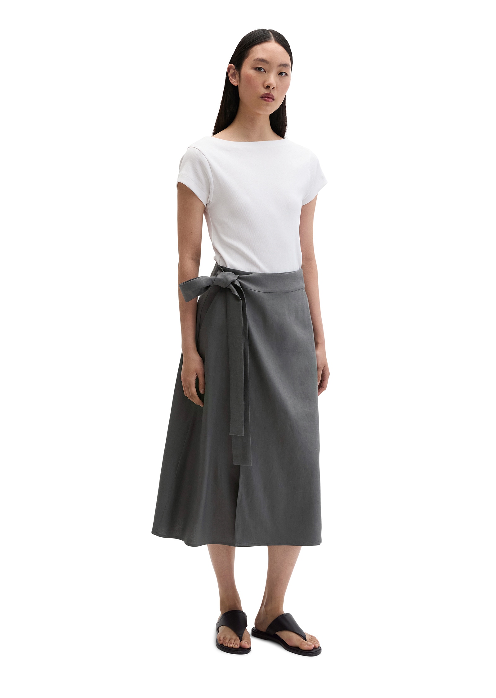 Marc O'Polo T-Shirt »aus elastischem Rippjersey«