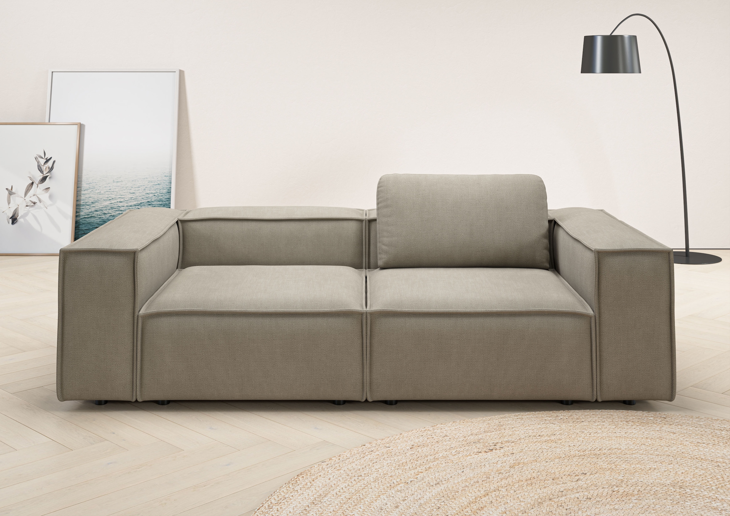Home affaire 2-Sitzer "Watertown, modernes Sofa 246 cm breit, auch in Feinc günstig online kaufen