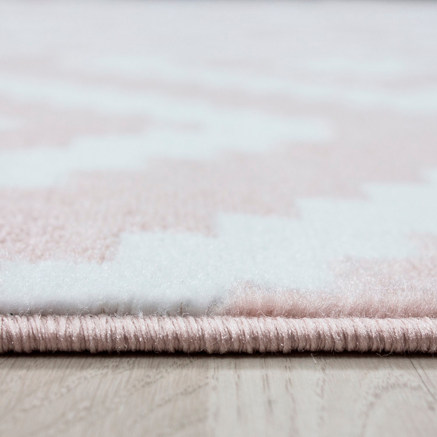 Teppich AYYILDIZ TEPPICHE "Plus 8005", pink, B:80cm H:6mm L:150cm, Kunstfaser, Teppiche, Teppich, Läufer, gemusterter Flachflor, robust, Webteppich, alle Räume 3