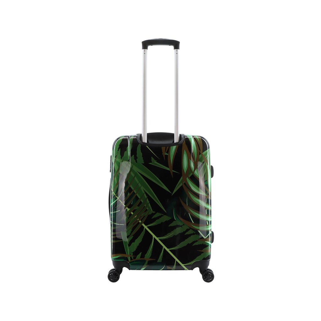 Saxoline® Koffer »Palm Leaves«, Mit praktische Teleskop-Griff