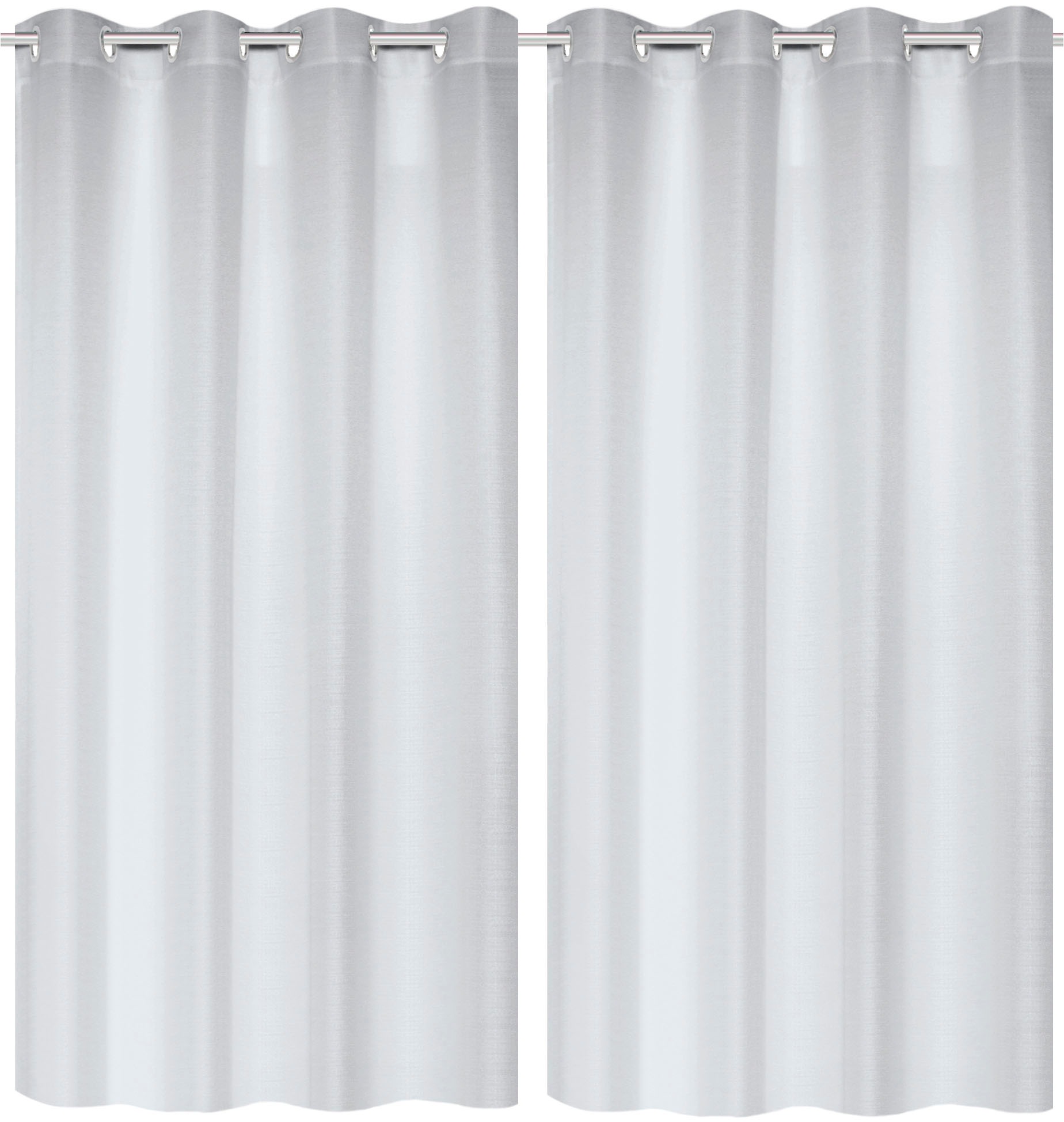 Home Basics Vorhang "BENOGA 2er SET" Ösen 2 Stk. tlg. SET, Ösenschal, Uni, günstig online kaufen