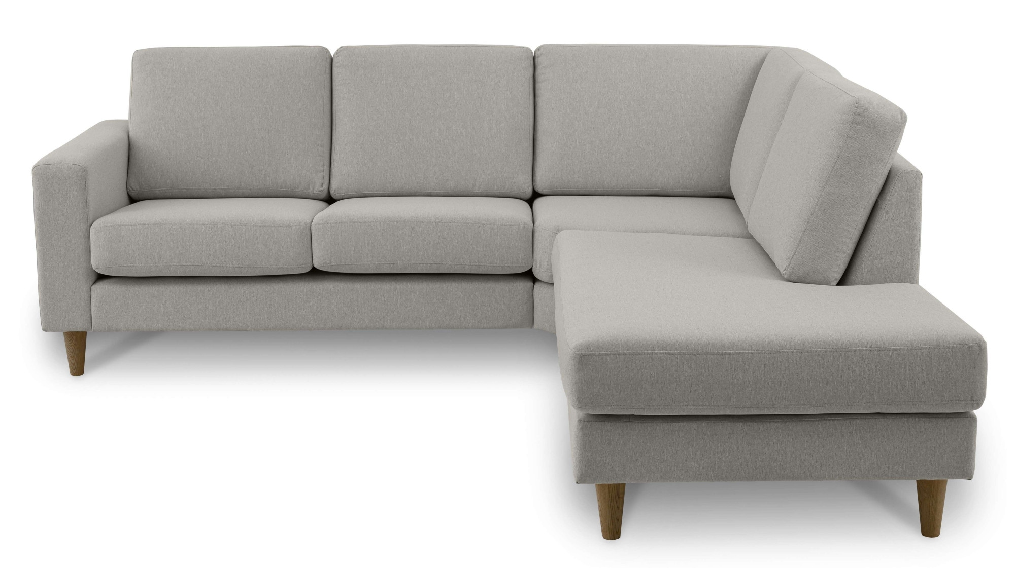 andas Ecksofa »Tvinno«, im skandinavischen Stil, L-Form, mit Massivholzfüßen, Breite 230 cm