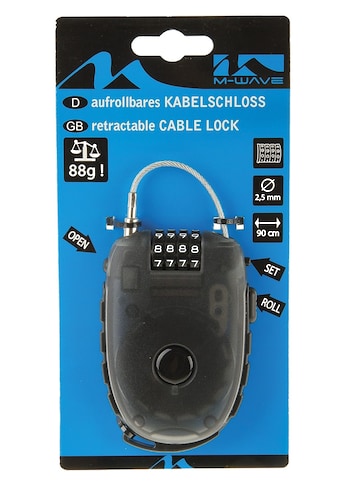 Zahlenkabelschloss »Lock `n` Roll D 24.9«