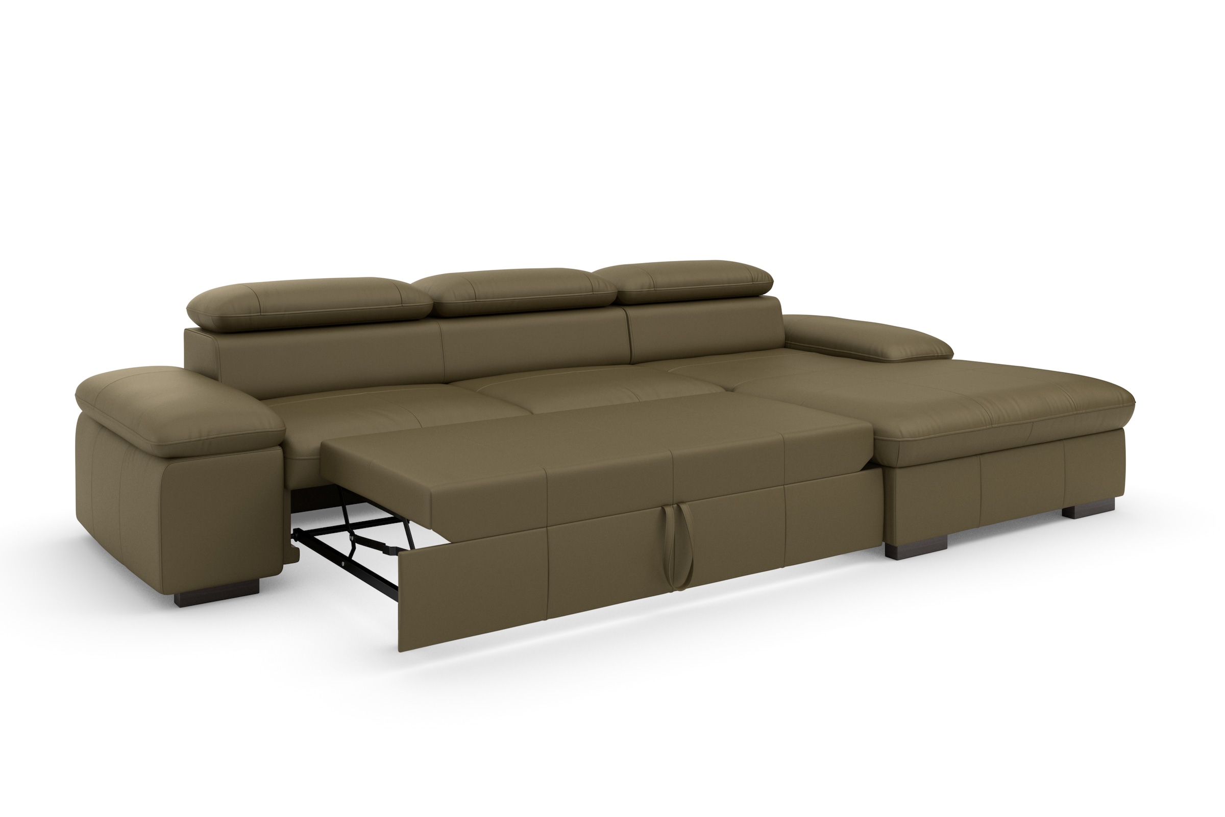Home affaire Ecksofa »Alberto L-Form«, mit Kopfteilverstellung, wahlweise mit Bettfunktion