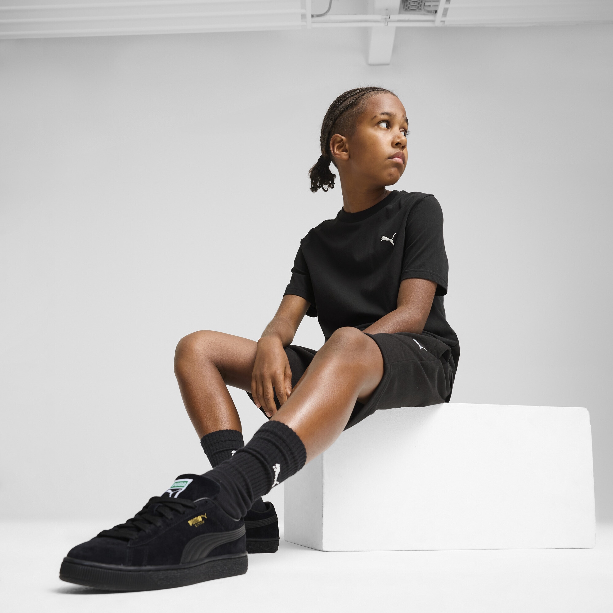 PUMA Sporthose »Wardrobe Essentials Relaxed Shorts Jungen«