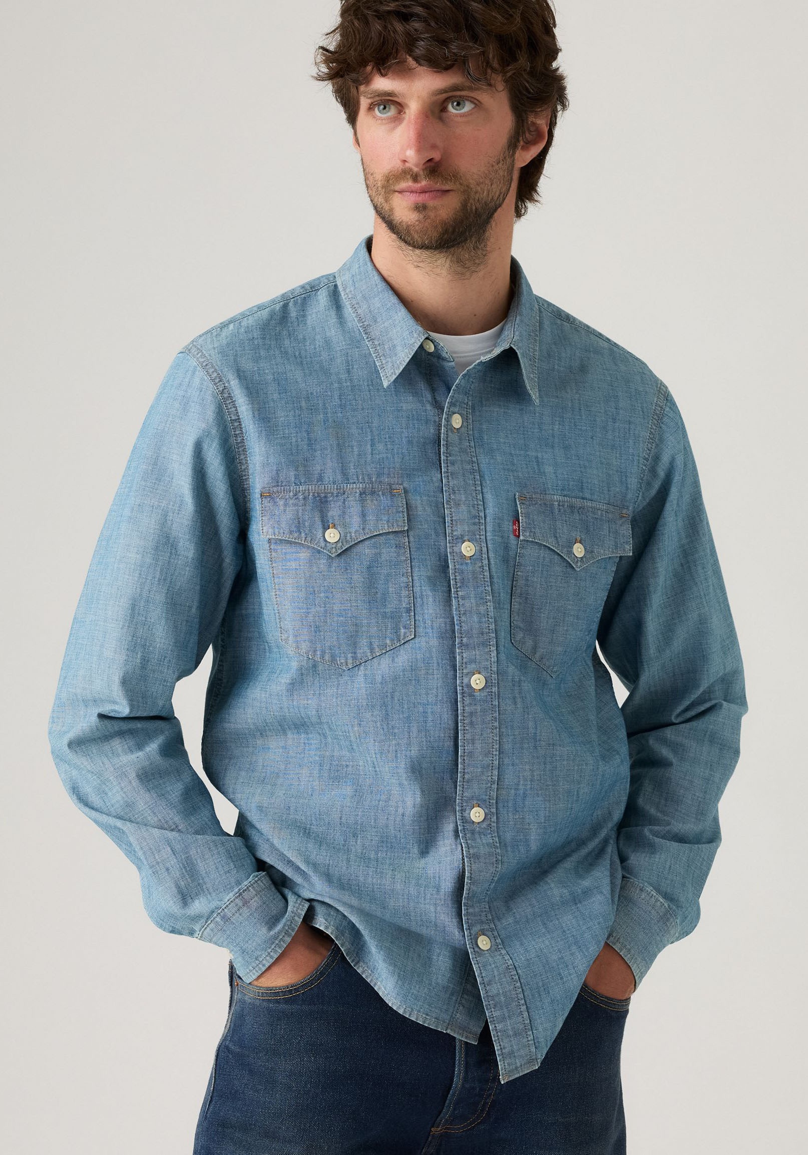 Levis Jeanshemd "RELAXED FIT WESTERN", im Western-Stil günstig online kaufen