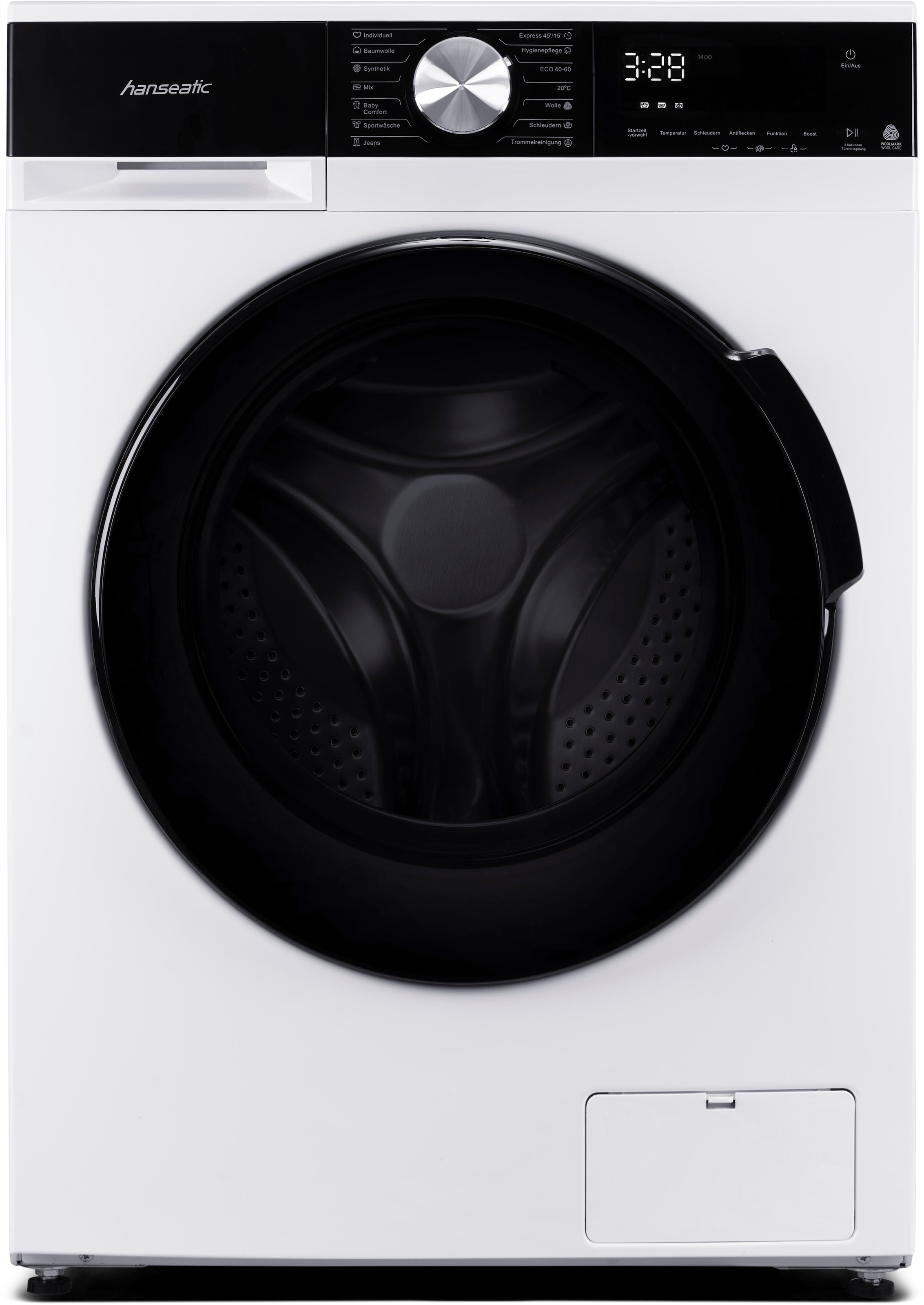 Hanseatic Waschmaschine »HWMM1714A2«, 7 kg, 1400 U/min, Schnellwaschprogramm, Touch-Display, Aqua-Stopp-Schlauch