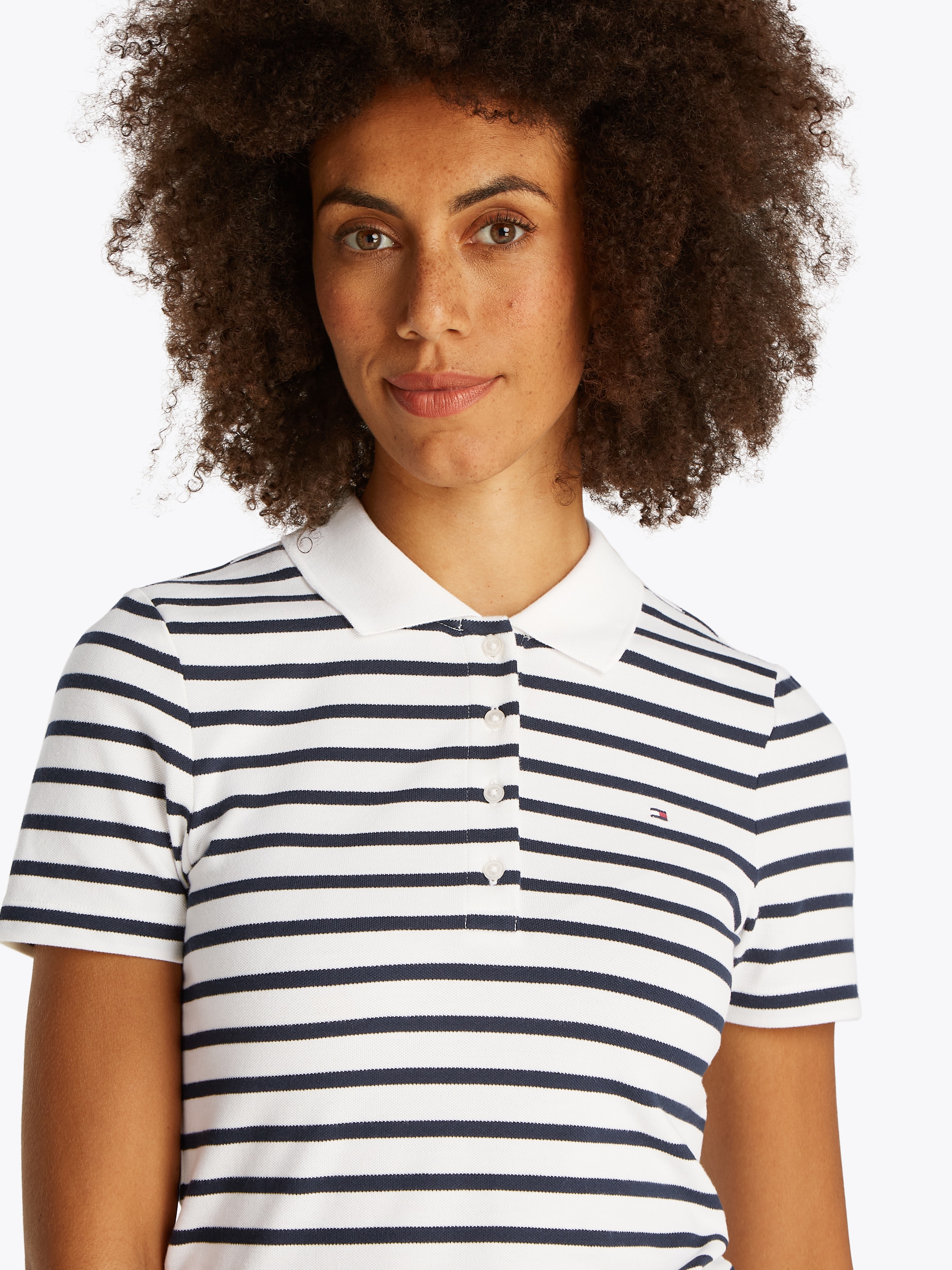 Tommy Hilfiger Poloshirt »1985 Slim Fit Pique Premium«, mit Logostickerei, mit Seitenschlitzen