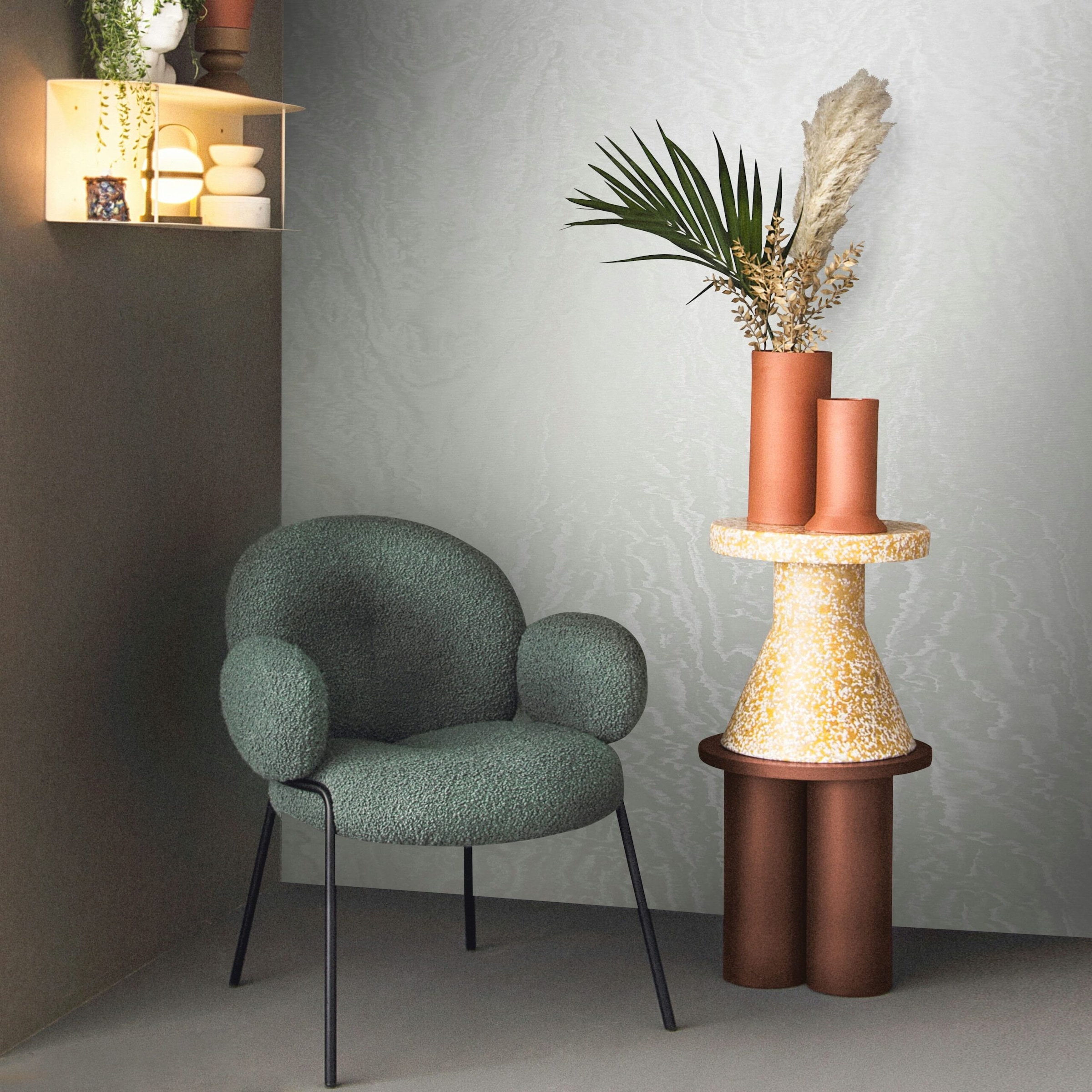 Marburg Vliestapete »Tapete Glänzendes Lichtspiel«, glänzend, moderne Vliestapete für Wohnzimmer Schlafzimmer Küche