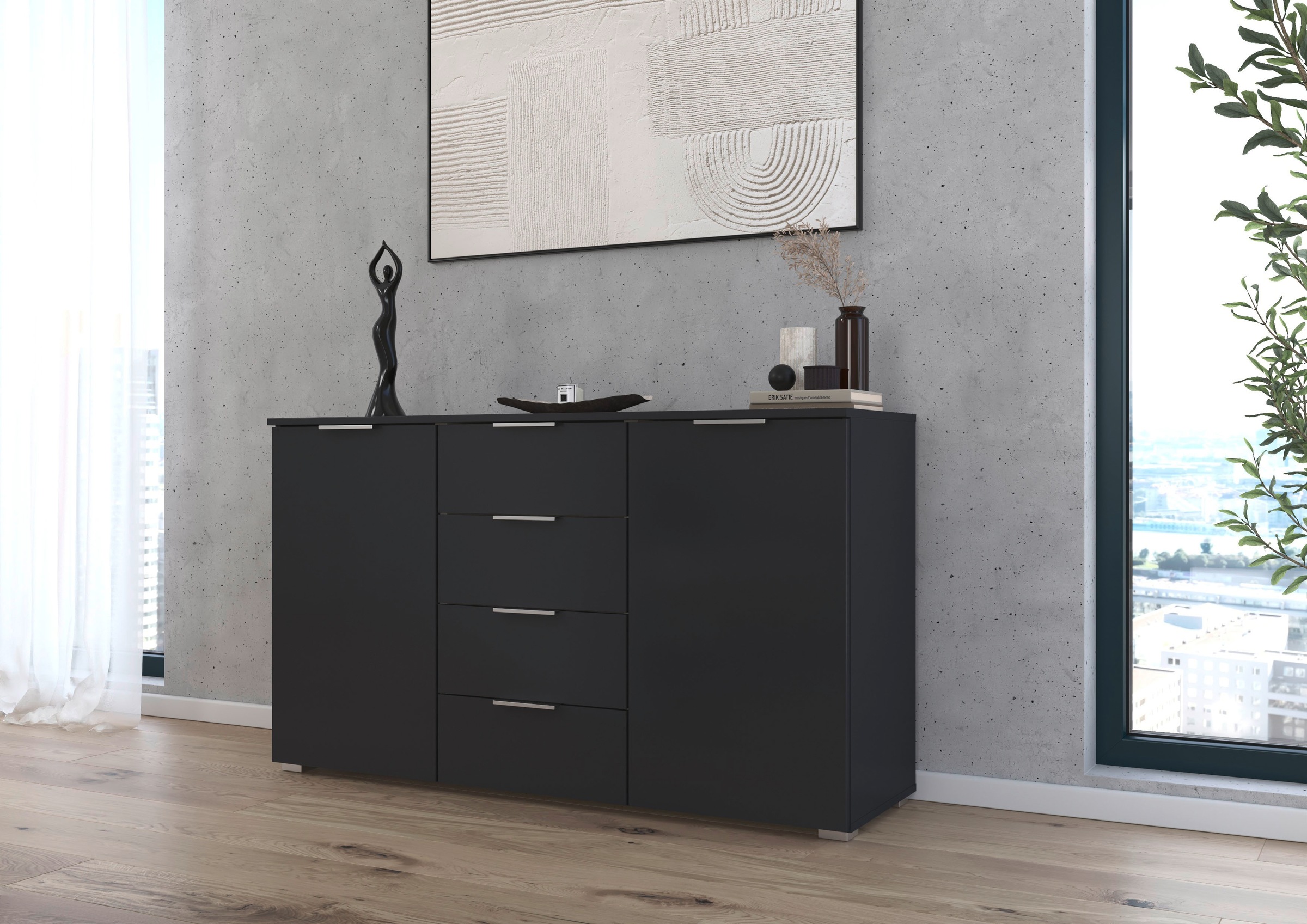 OTTO home Kombikommode "Sideboard Schubladenkommode AGORDO mit Dekor- oder günstig online kaufen