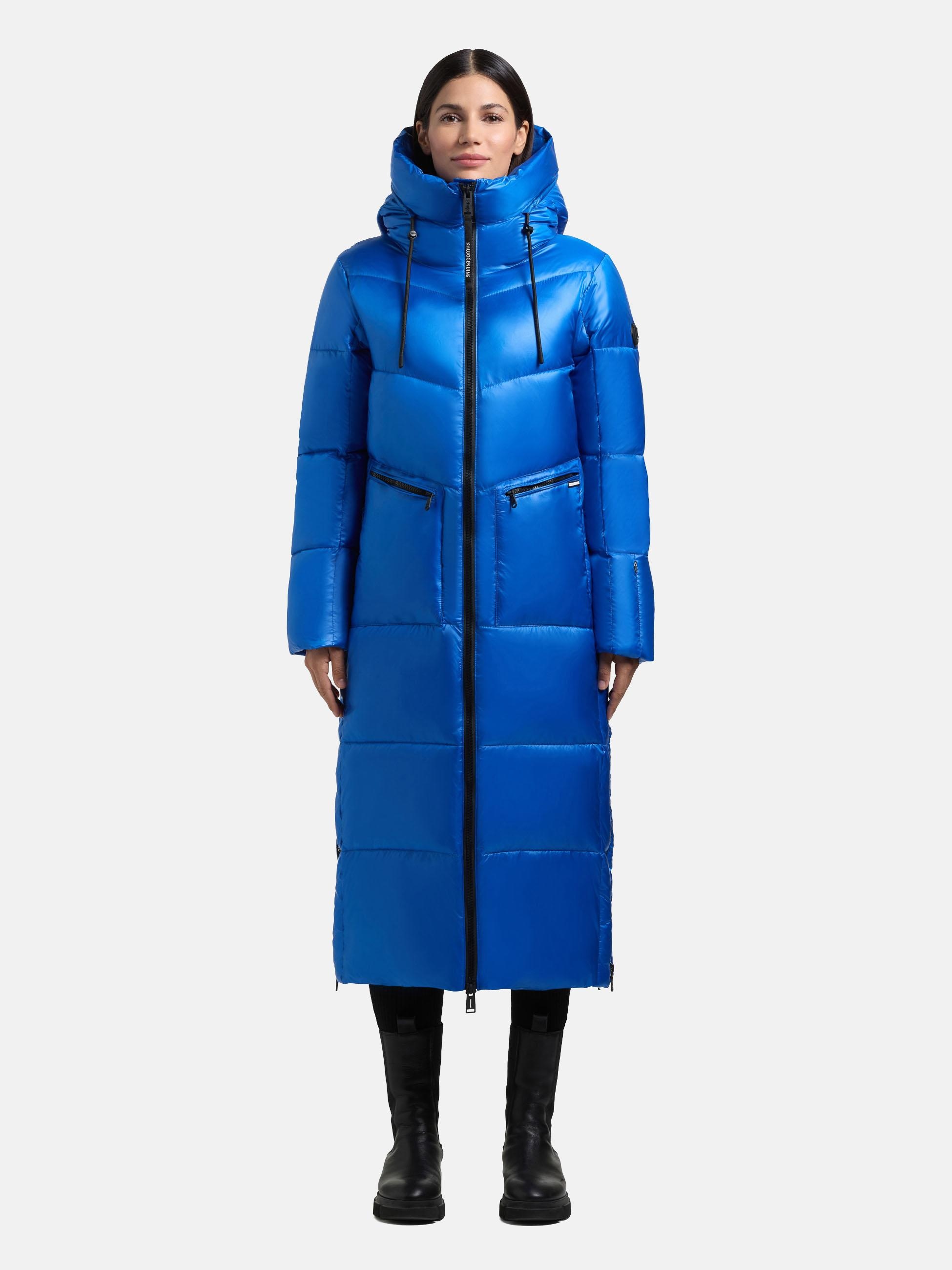 khujo Steppmantel "Tonia" Extralanger Damen Wintermantel mit Rucksack-Trägern