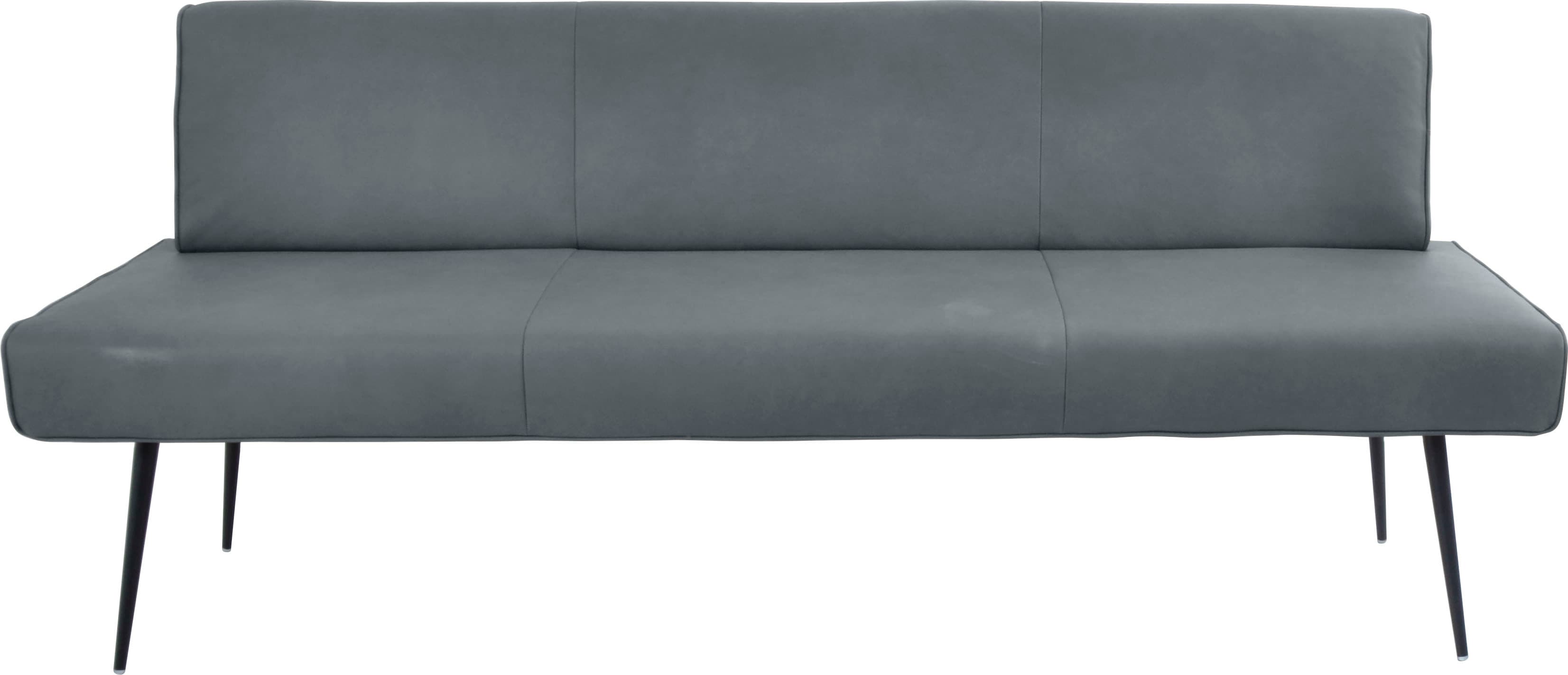 K+W Komfort & Wohnen "Giacomo I Polsterbank" Metallfüsse in schwarz, wahlweise in der Breite 200cm oder 177cm
