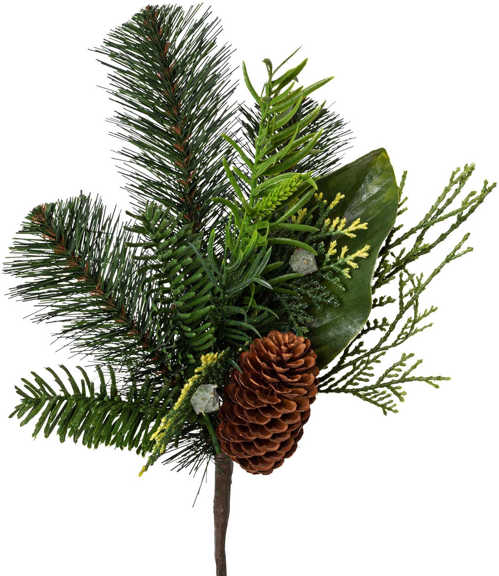 Creativ green Winterliche Kunstpflanze | »Weihnachtsdeko«, BAUR Zweig Zapfen, mit 4er-Set