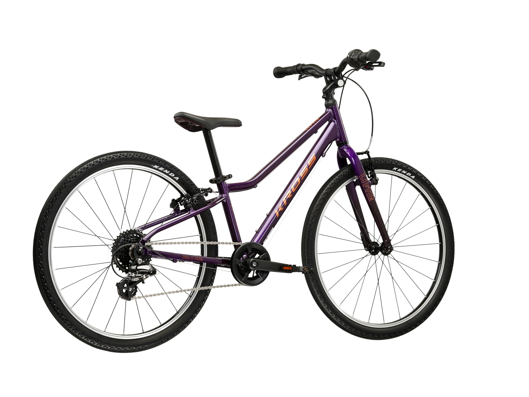 Kross Kinderfahrrad »KROSS Kinderrad 24" Lightweight Liftie 8 Gänge grün 2026« 8 Gang Shimano ALTUS RD-M310 Schaltwerk Kettenschaltung