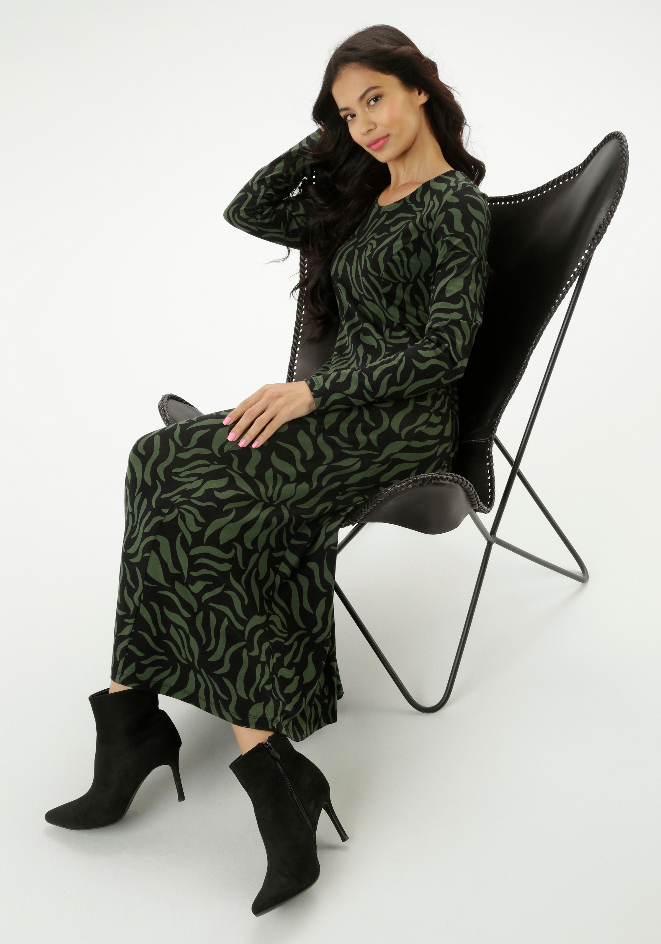 Aniston SELECTED Midikleid, in leichter A-Linien-Form - NEUE KOLLEKTION