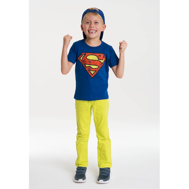 mit BAUR T-Shirt tollem | für »Superman«, Frontprint LOGOSHIRT ▷