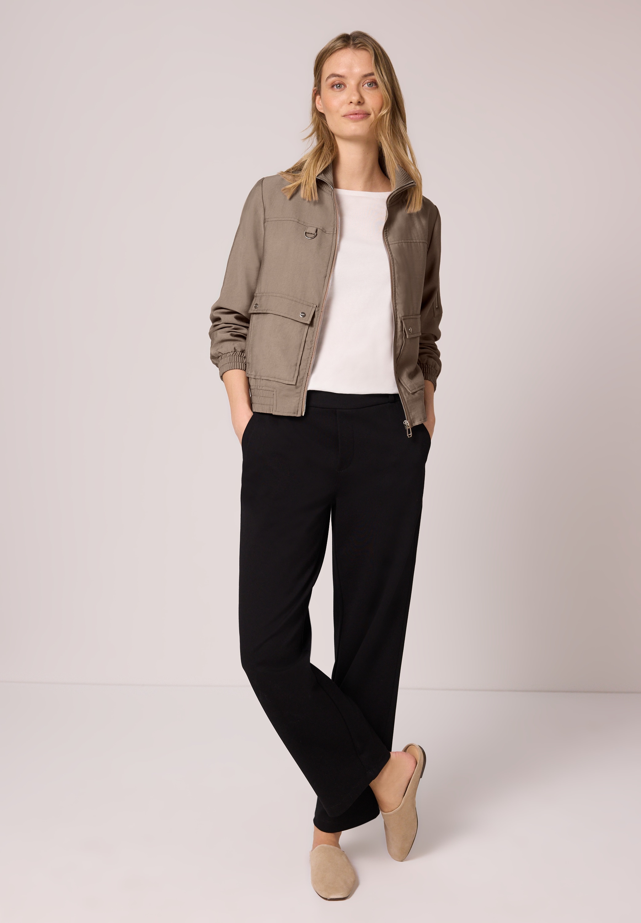 STREET ONE Blouson ohne Kapuze mit Elastikbund