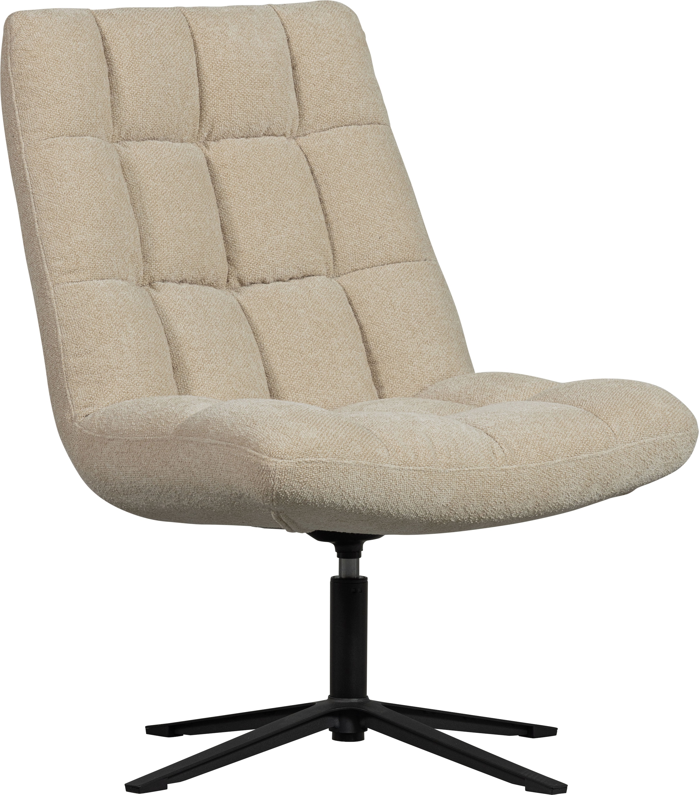 WOOOD Drehsessel "Job", Bouclé-Polsterung, Relaxsessel, H 101 cm x B 70 cm günstig online kaufen